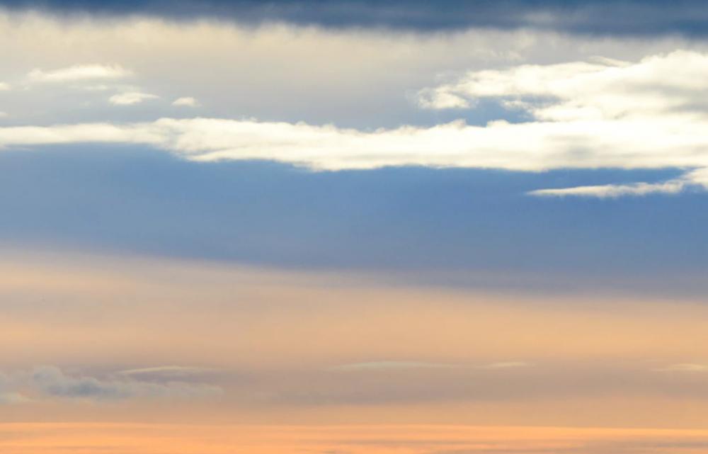 blue and orange sunset sky